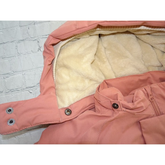 7AM Enfant Baby Snowsuit Coat - Printed Baby Zipper Snowsuits, Rose Dawn, 3T-4T - Picture 9 of 9